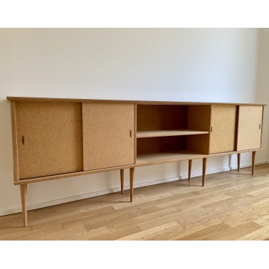 Scarce long low cabinet by Nissen