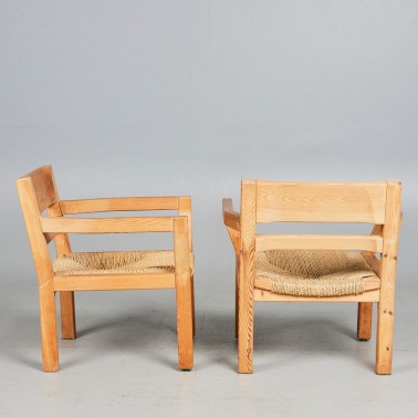 Set of 2 lounge chairs by Tage Poulsen