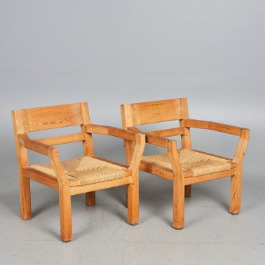 Set of 2 lounge chairs by Tage Poulsen