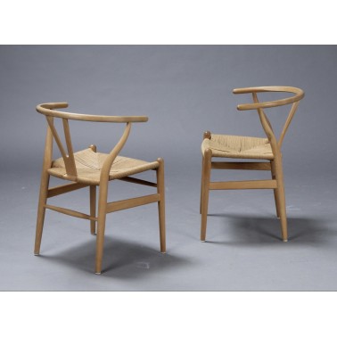 Set of 4 Wishbone chairs CH24 by Hans J. Wegner