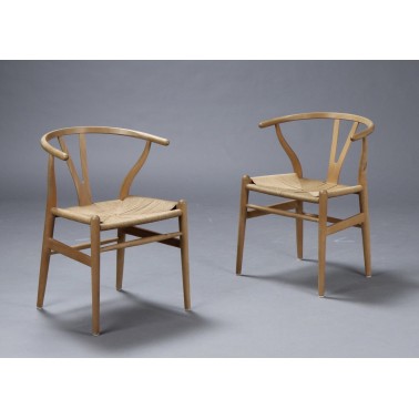 Set of 4 Wishbone chairs CH24 by Hans J. Wegner