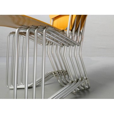 Set of 6 Aluflex chairs by Armin Wirth